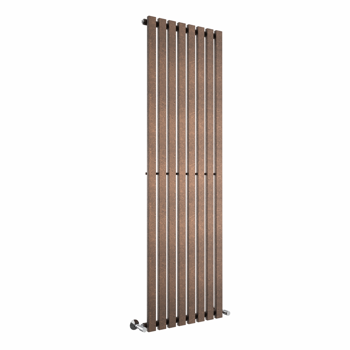 Lulea 1800 x 550mm Black Copper Single Vertical Flat Panel Designer Radiator