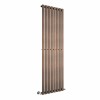 Lulea 1800 x 550mm Black Copper Single Vertical Flat Panel Designer Radiator