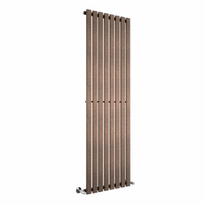 Lulea 1800 x 550mm Black Copper Single Vertical Flat Panel Designer Radiator