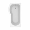Pendle 1500mm P Shape Shower Bath Left Hand