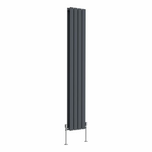 Karlstad 1600 x 274mm Anthracite Double Vertical Flat Panel Designer Radiator