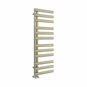 Kongsberg 1200 x 450 Designer Towel Radiator - Brushed Brass