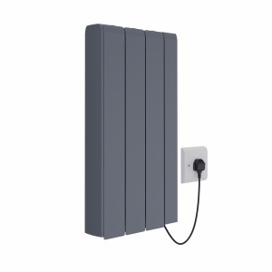 Bismo CRC 570 x 354mm Grey Flat Panel Ceramic Core Wifi Electric Radiator - 700W