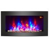 VRUC - LED Electric Curved Wall Firecplaces 7 Flames Colours - 2000W