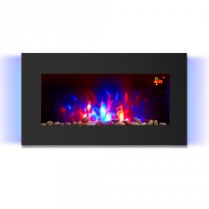 VRUC - LED Electric Flat Wall Firecplaces 7 Flames Colours - 2000W