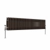 Bern 300 x 1460mm Black Copper Triple Horizontal Column Radiator