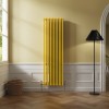 Bern 1800 x 560mm Zinc Yellow Triple Column Vertical Traditional Radiator