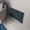 Carisa Plata Double 600 x 980mm Anthracite Designer Aluminium Radiator