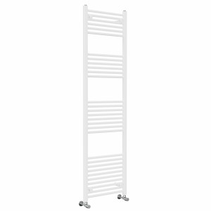Bergen 1800 x 500mm Straight White Heated Towel Rail