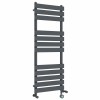 Juva 1200 x 450mm Dual Fuel Sand Grey Thermostatic Touch Control Wifi Electric Heated Towel Rail