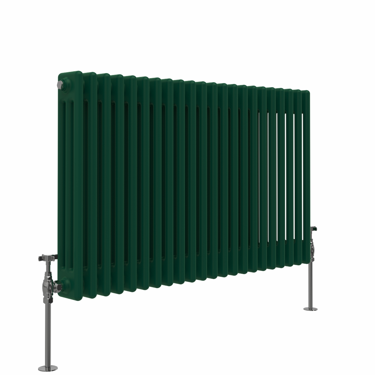 Bern 600 x 1010mm Moss Green Triple Horizontal Column Radiator