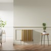 Lulea 600 x 550mm Metallic Gold Double Flat Panel Horizontal Designer Radiator