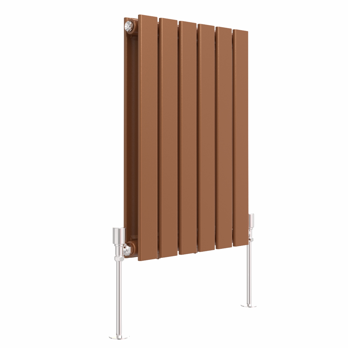 Karlstad 600 x 410mm Metallic Bronze Double Flat Panel Horizontal Designer Radiator