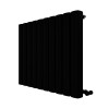 Carisa Vesta 600 x 745mm Black Designer Aluminium Radiator