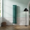 Bern 1800 x 380mm Blue Green Double Vertical Column Radiator