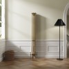 Bern 1800 x 200mm Traditional Metallic Gold Vertical Four Column Radiator