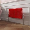 Bern 300 x 605mm Traditional Signal Red Double Horizontal Column Radiator
