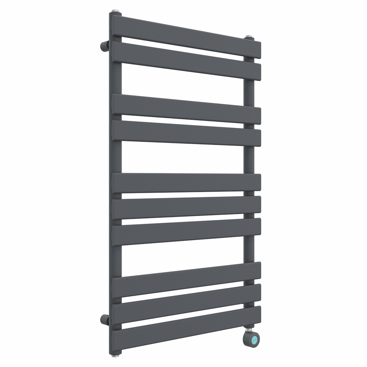 Juva 1000 x 600mm Sand Grey Flat Panel Thermostatic Touch Control Electric Heated Towel Rail