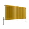 Bern 600 x 1190mm Zinc Yellow Triple Horizontal Column Radiator