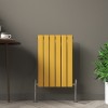Karlstad Zinc Yellow Flat Panel Horizontal Designer Radiator - Choice Of Sizes