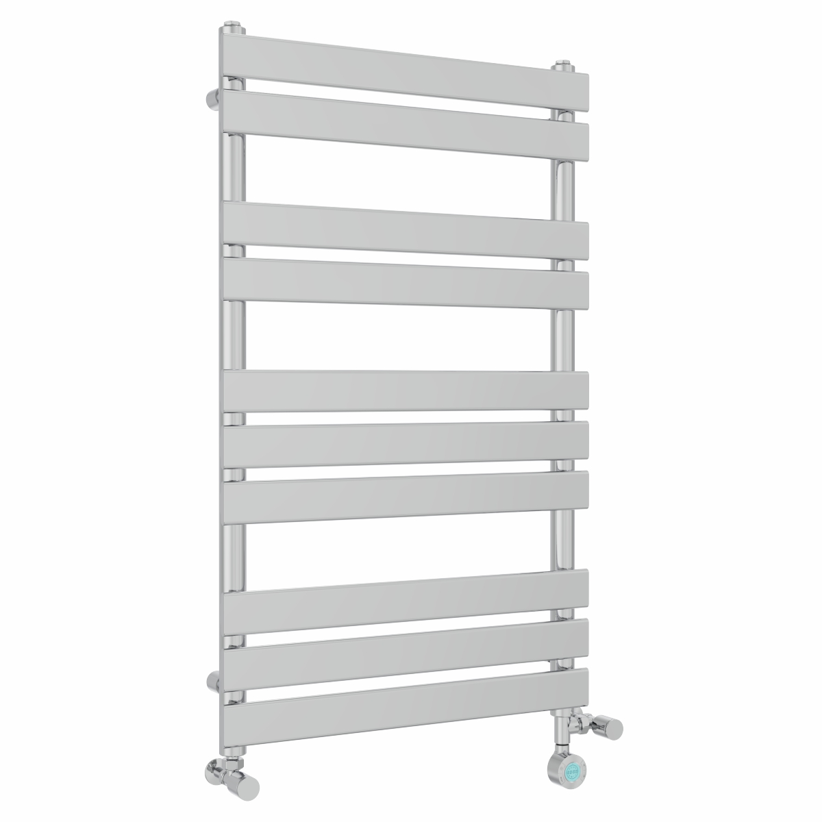 Juva 1000 x 600mm Dual Fuel Chrome Flat Panel Thermostatic Touch Control Wifi Electric Heated Towel Rail