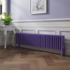 Bern 300 x 1460mm Elegant Purple Four Column Horizontal Traditional Radiator