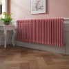Bern 600 x 1460mm Rose Pink Double Column Horizontal Traditional Radiator