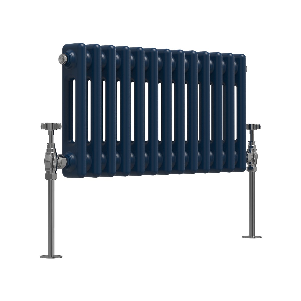 Bern - Sapphire Blue Horizontal Column Radiator - Choice of Size