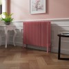 Bern 600 x 830mm Rose Pink Four Column Horizontal Traditional Radiator