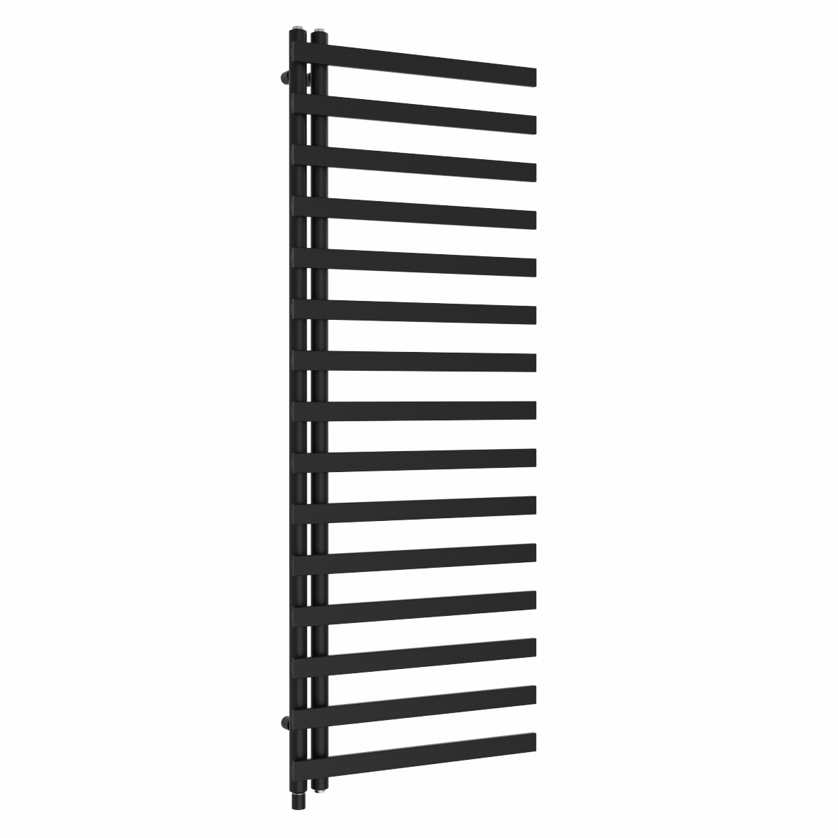 Kemi 1600 x 600mm Black Simple Electric Heated Towel Rail