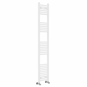 Bergen 1800 x 300mm Straight White Heated Towel Rail