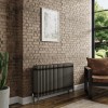 Bern 600 x 1190mm Raw Metal Four Column Horizontal Traditional Radiator