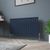 Karlstad 600 x 1158mm Sapphire Blue Single Horizontal Flat Panel Designer Radiator