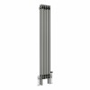 Bern 1500 x 290mm Traditional Raw Metal Double Vertical Column Radiator