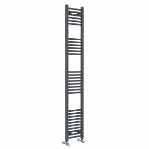 Bergen 1800 x 300mm Straight Anthracite Heated Towel Rail
