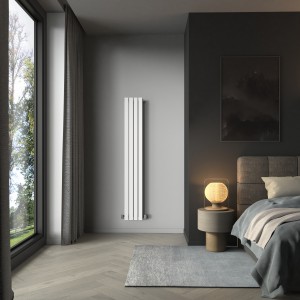 Karlstad 1800 x 274mm White Single Vertical Flat Panel Designer Radiator
