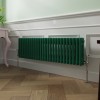Bern 300 x 1190mm Moss Green Double Horizontal Column Radiator
