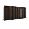Bern 600 x 1460mm Black Copper Triple Horizontal Column Radiator