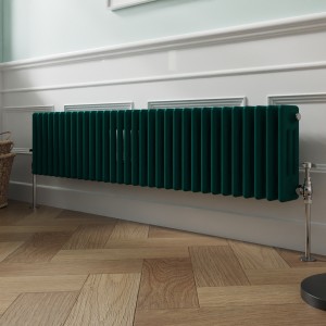 Bern 300 x 1460mm Blue Green Triple Horizontal Column Radiator