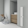 Carisa Nixie Bath 1500 x 205mm White Designer Aluminium Radiator