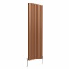 Norden 1800 x 591mm Metallic Bronze Double Oval Column Vertical Designer Radiator