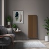 Karlstad 1800 x 682mm Black Copper Double Vertical Flat Panel Designer Radiator