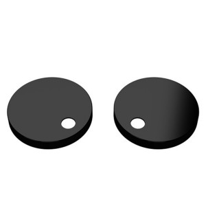 Matt Black Toilet Seat Cover Caps HWD x 8/56/56mm
