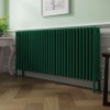 Bern 600 x 1460mm Traditional Moss Green Horizontal Four Column Radiator