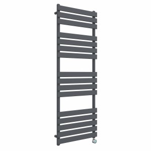 Juva 1600 x 600mm Sand Grey Flat Panel Thermostatic Touch Control Wifi Electric Heated Towel Rail