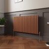 Norden 600 x 1181mm Metallic Bronze Single Oval Column Horizontal Designer Radiator