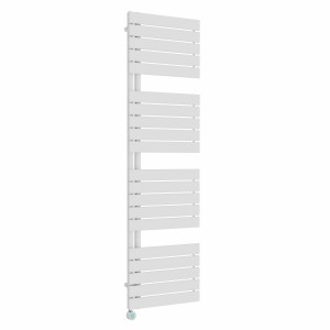 Kristiansund 1800 x 500mm White Thermostatic Touch Control Electric Heated Towel Rail