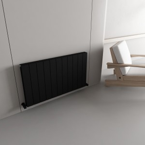Carisa Nemo Double 600 x 1040mm Black Designer Aluminium Radiator