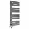 Kristiansund 1126 x 500mm Dual Fuel Gunmetal Thermostatic Touch Control Electric Heated Towel Rail