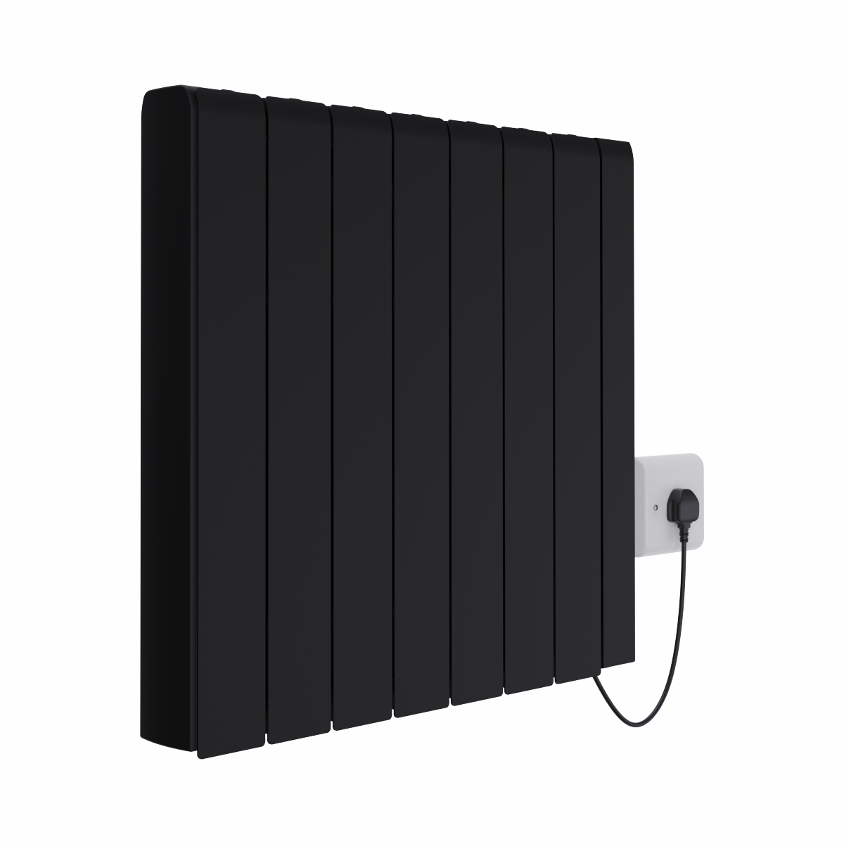 Bismo CRC 570 x 714mm Black Flat Panel Ceramic Core Wifi Electric Radiator - 2000W